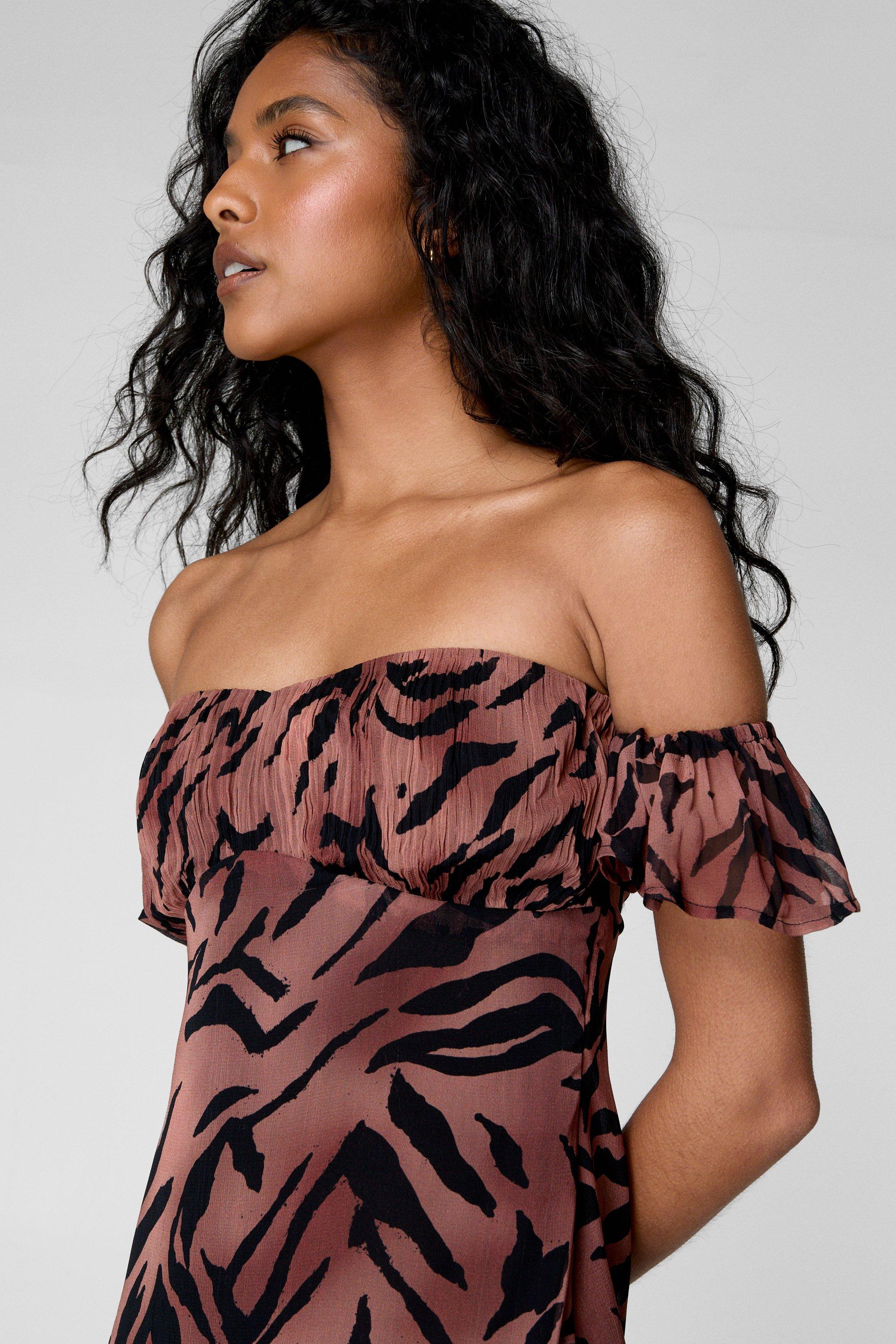 Nasty gal zebra dress best sale